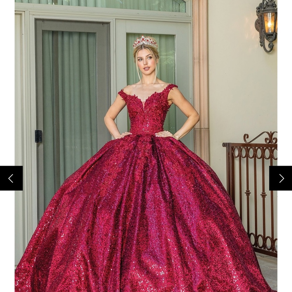Dancing Queen Red Sequin Ball Gown